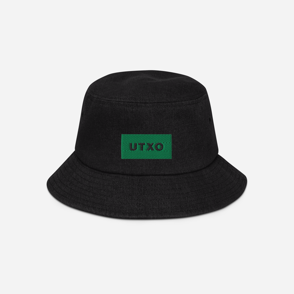 Denim Bucket Hat - BLACK - UTXO (green)