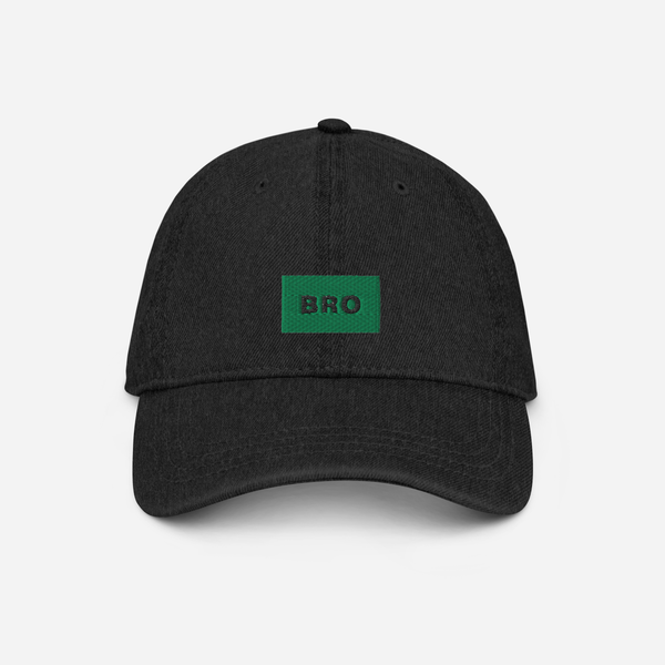Denim Hat - BLACK - BRO (green)