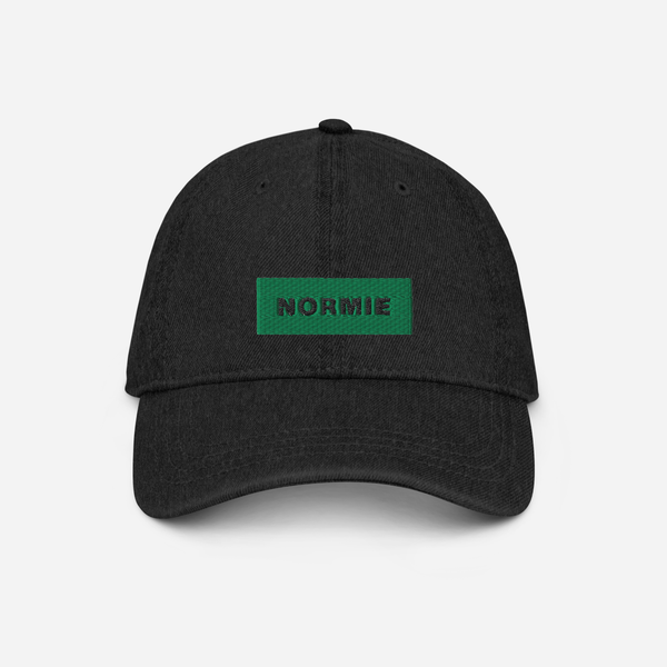 Denim Hat - BLACK - NORMIE (green)