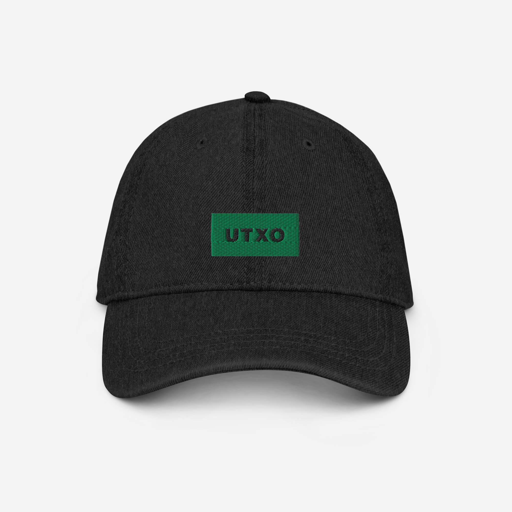 Denim Hat - Black - UTXO (green)