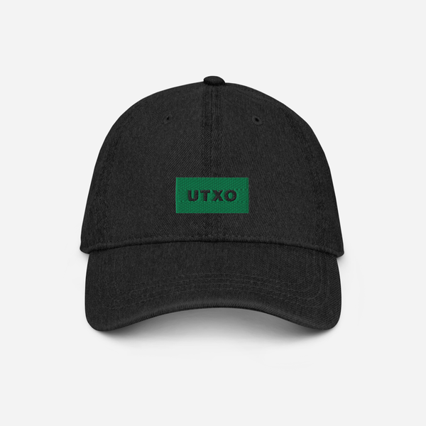 Denim Hat - Black - UTXO (green)