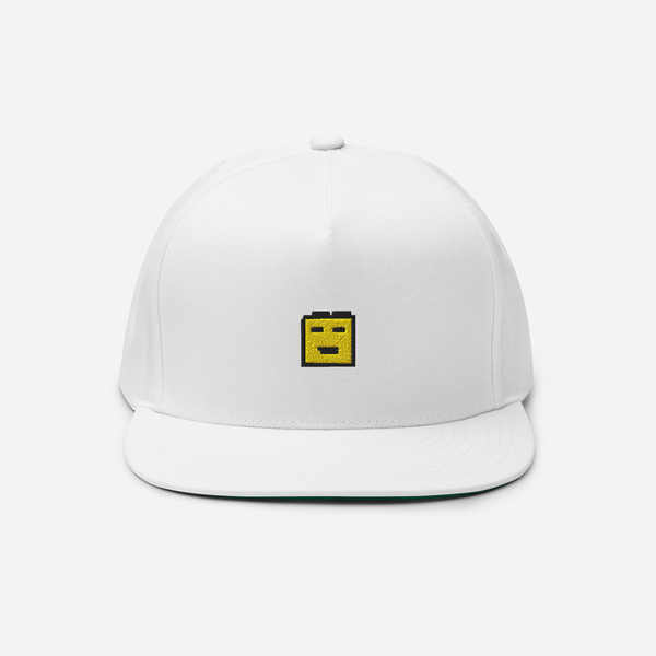 Flat Bill Cap - White - BullChill