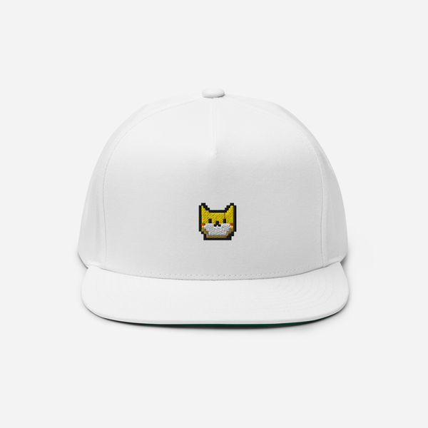 Flat Bill Cap - White - Catoshi