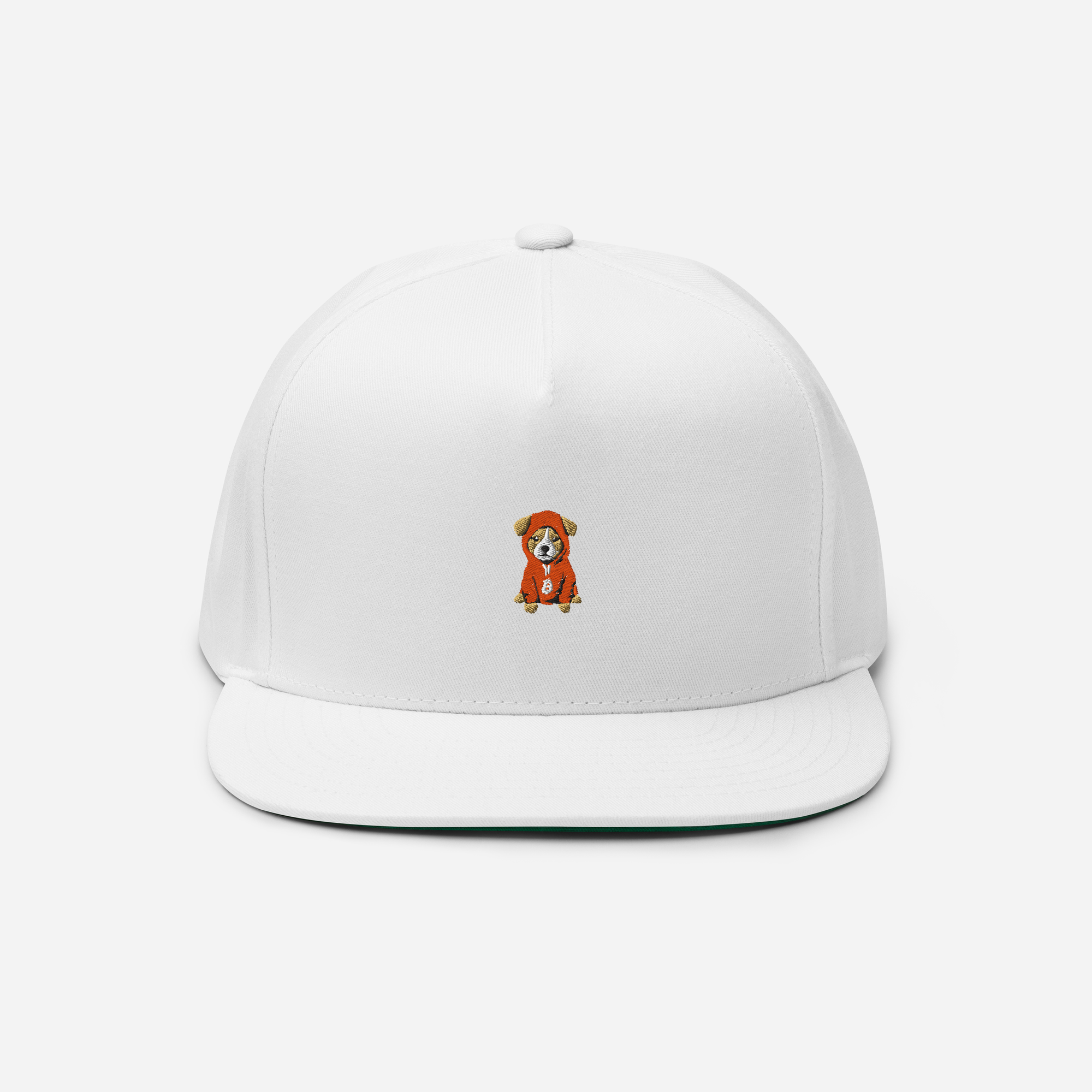 Flat Bill Cap - White - $DOG