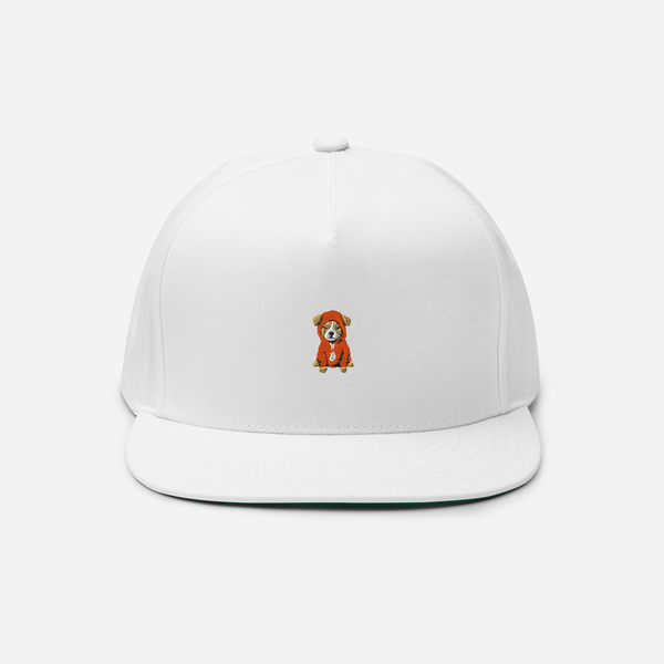 Flat Bill Cap - White - $DOG