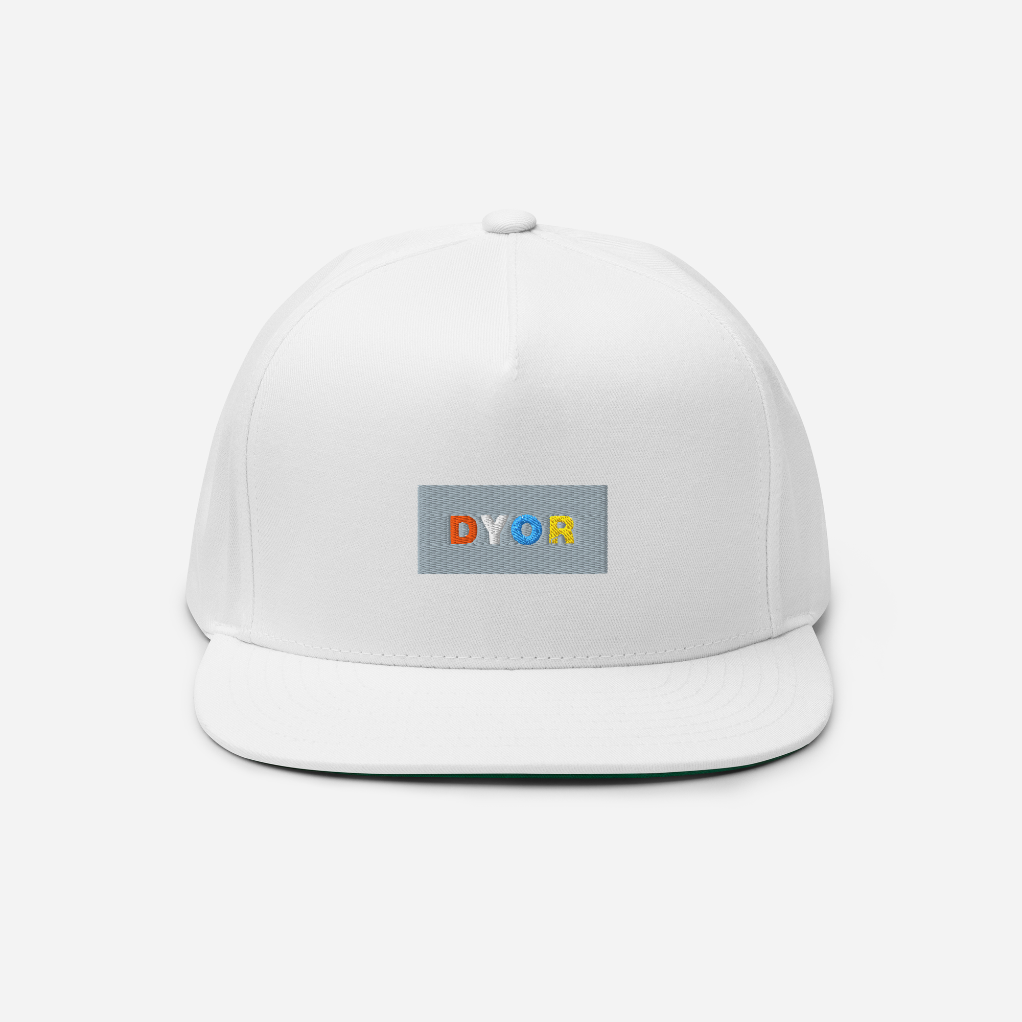 Flat Bill Cap - White - DYOR