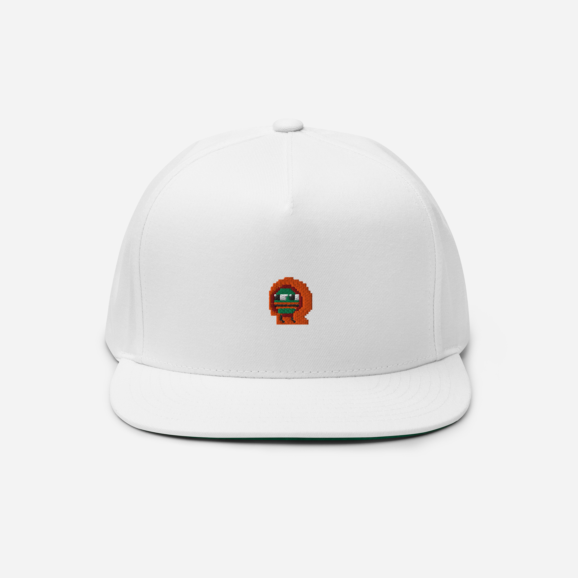 Flat Bill Cap - White - Kylepepe