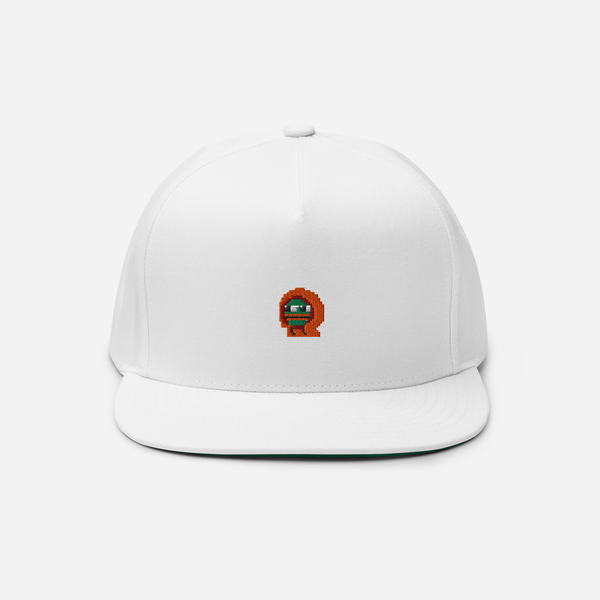 Flat Bill Cap - White - Kylepepe