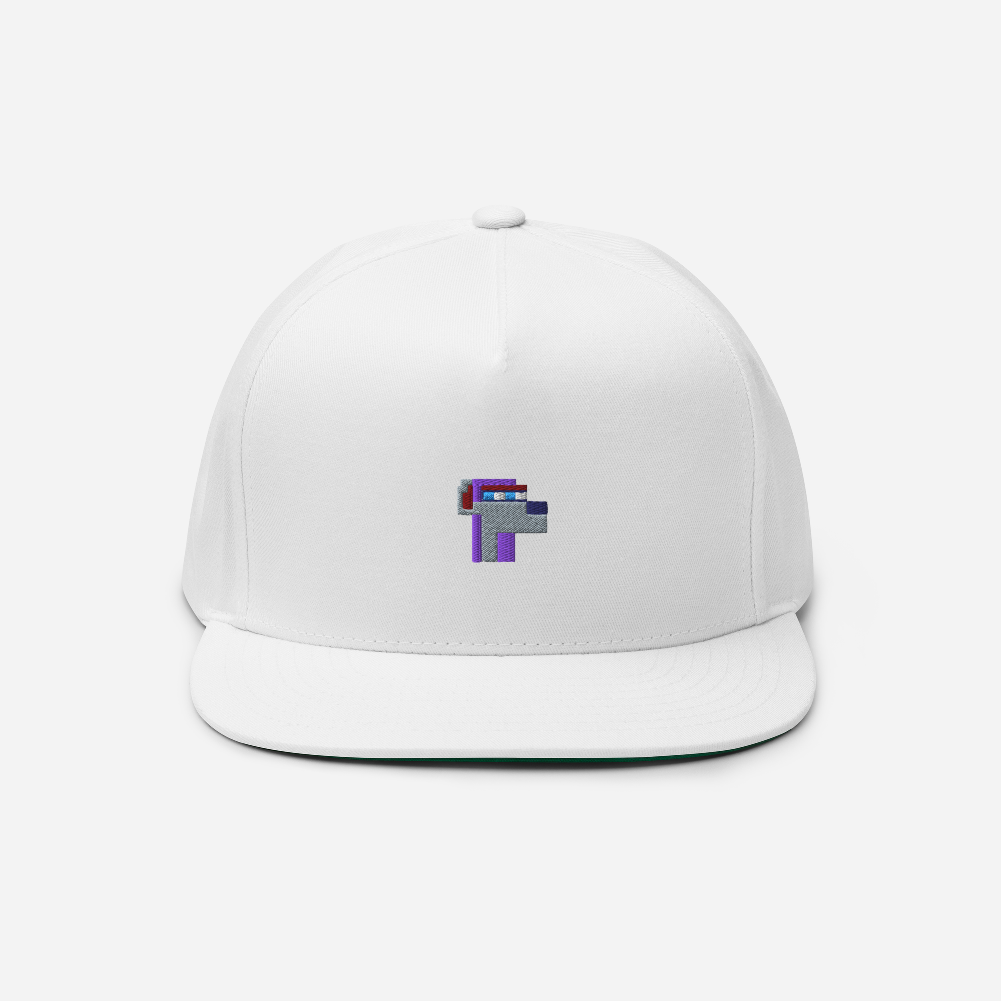 Flat Bill Cap - White - NodeDog