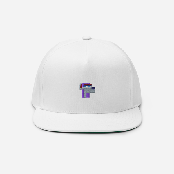 Flat Bill Cap - White - NodeDog