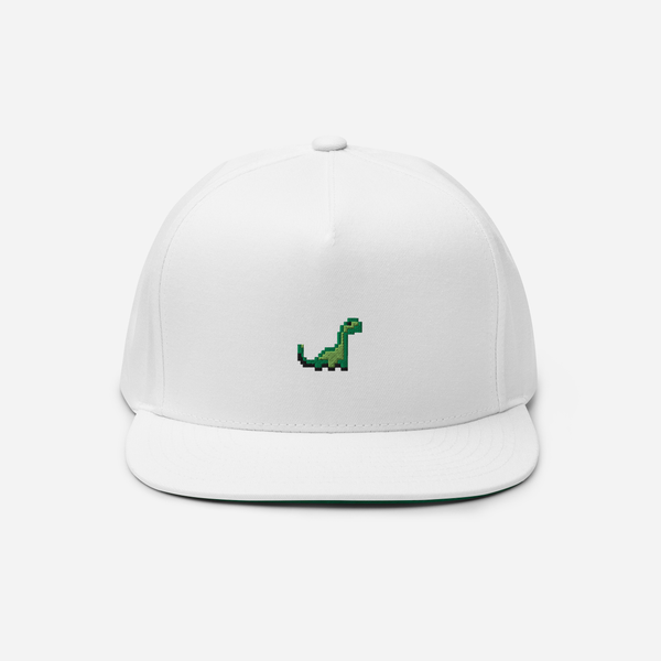 Flat Bill Cap - White - RexRally