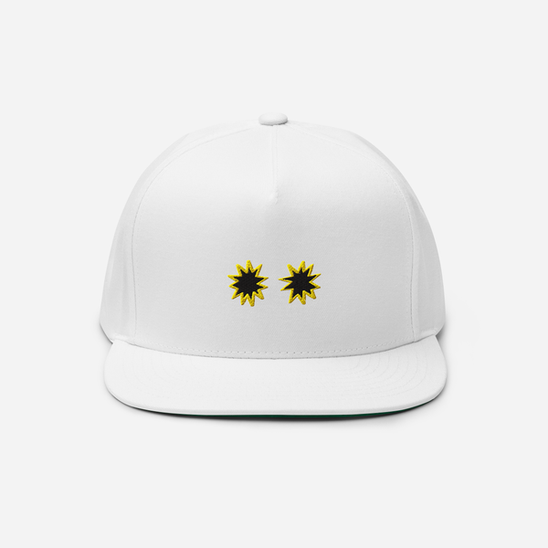 Flat Bill Cap - White - StarsEyes