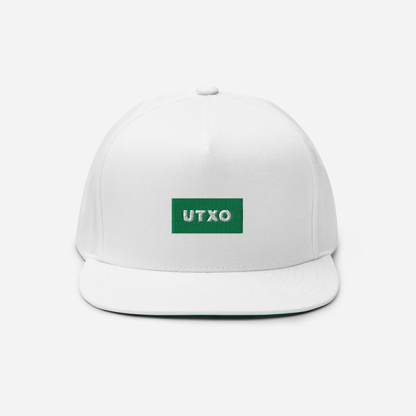 Flat Bill Cap - White - UTXO (green)