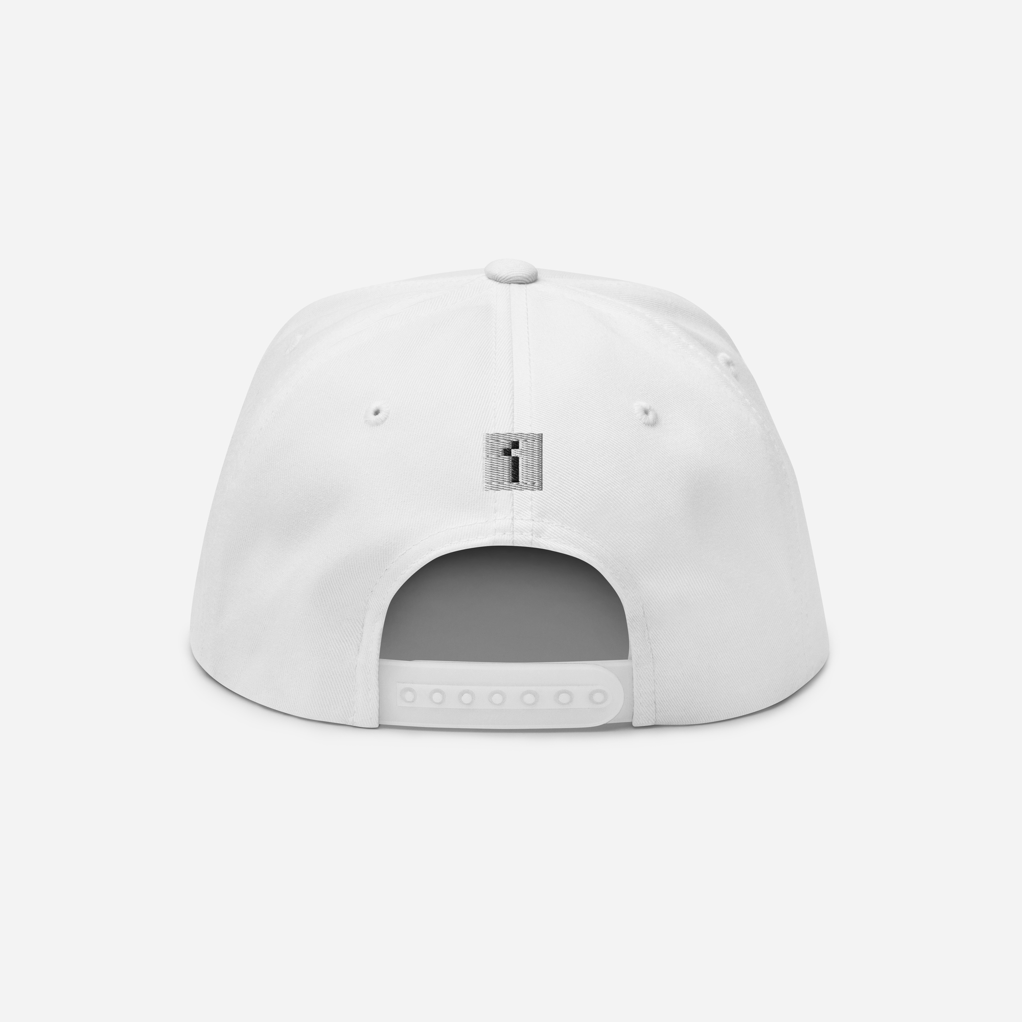 Flat Bill Cap - White - StarsEyes (yellow)