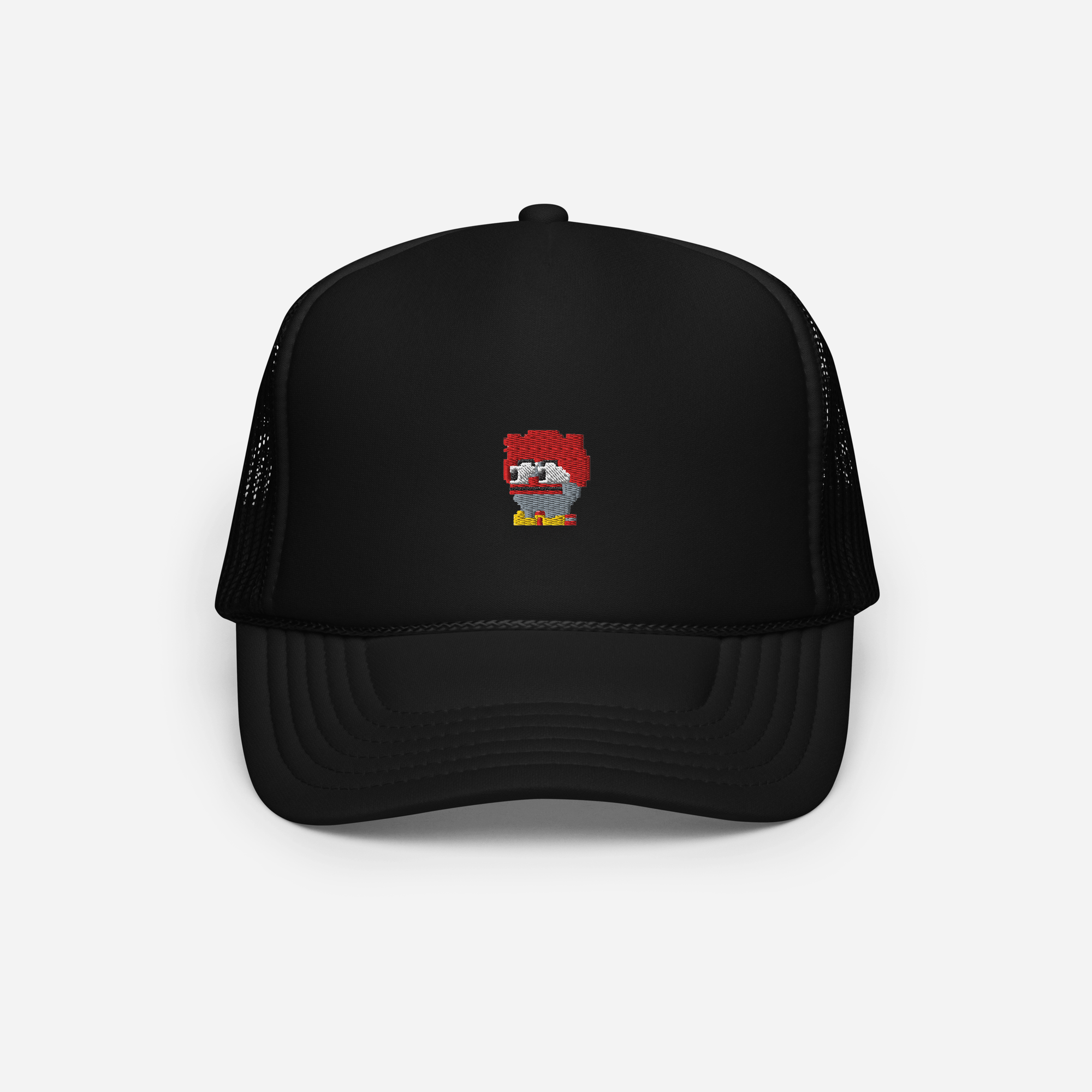 Foam Trucker Hat - Black - Clownpepe
