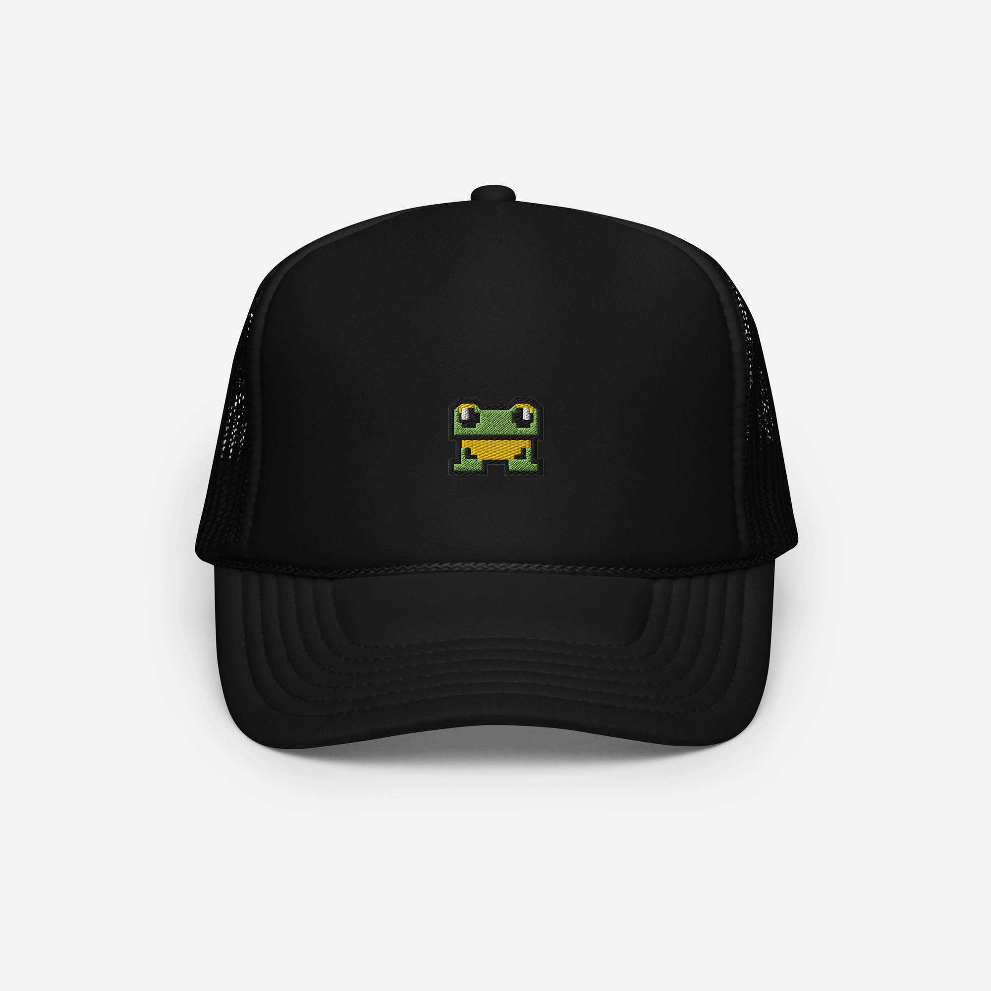 Foam Trucker Hat - Black - FrogFolio