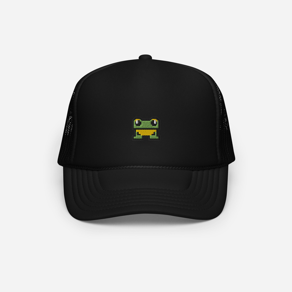 Foam Trucker Hat - Black - FrogFolio