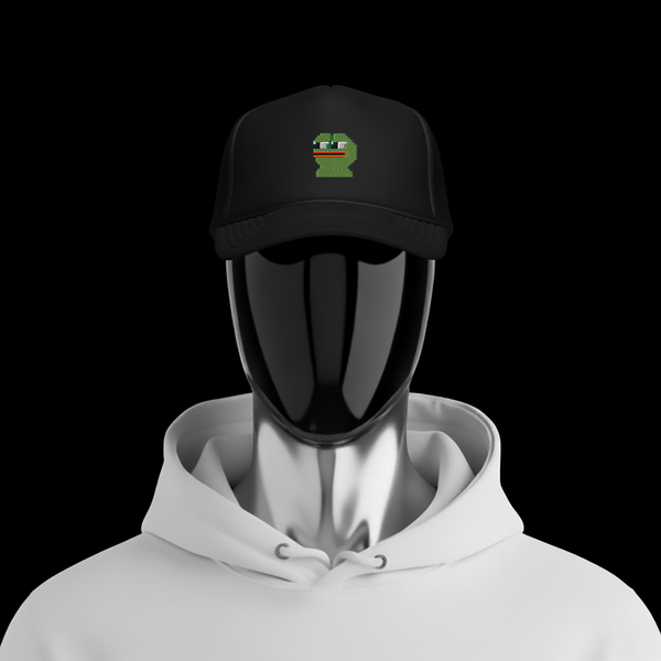 Foam Trucker Hat - Black - Pepe