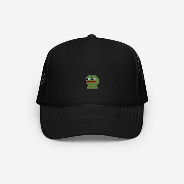 Foam Trucker Hat - Black - Pepe