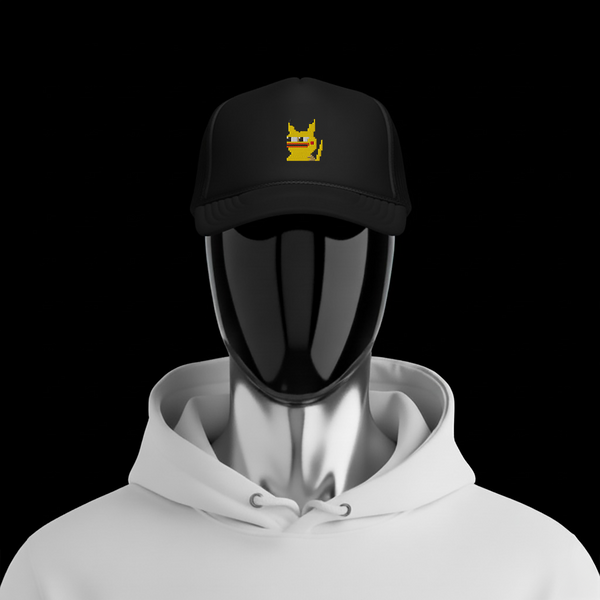 Foam Trucker Hat - Black - Pepekachu