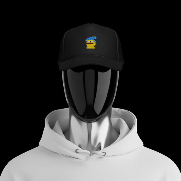 Foam Trucker Hat - Black - Pepewizard
