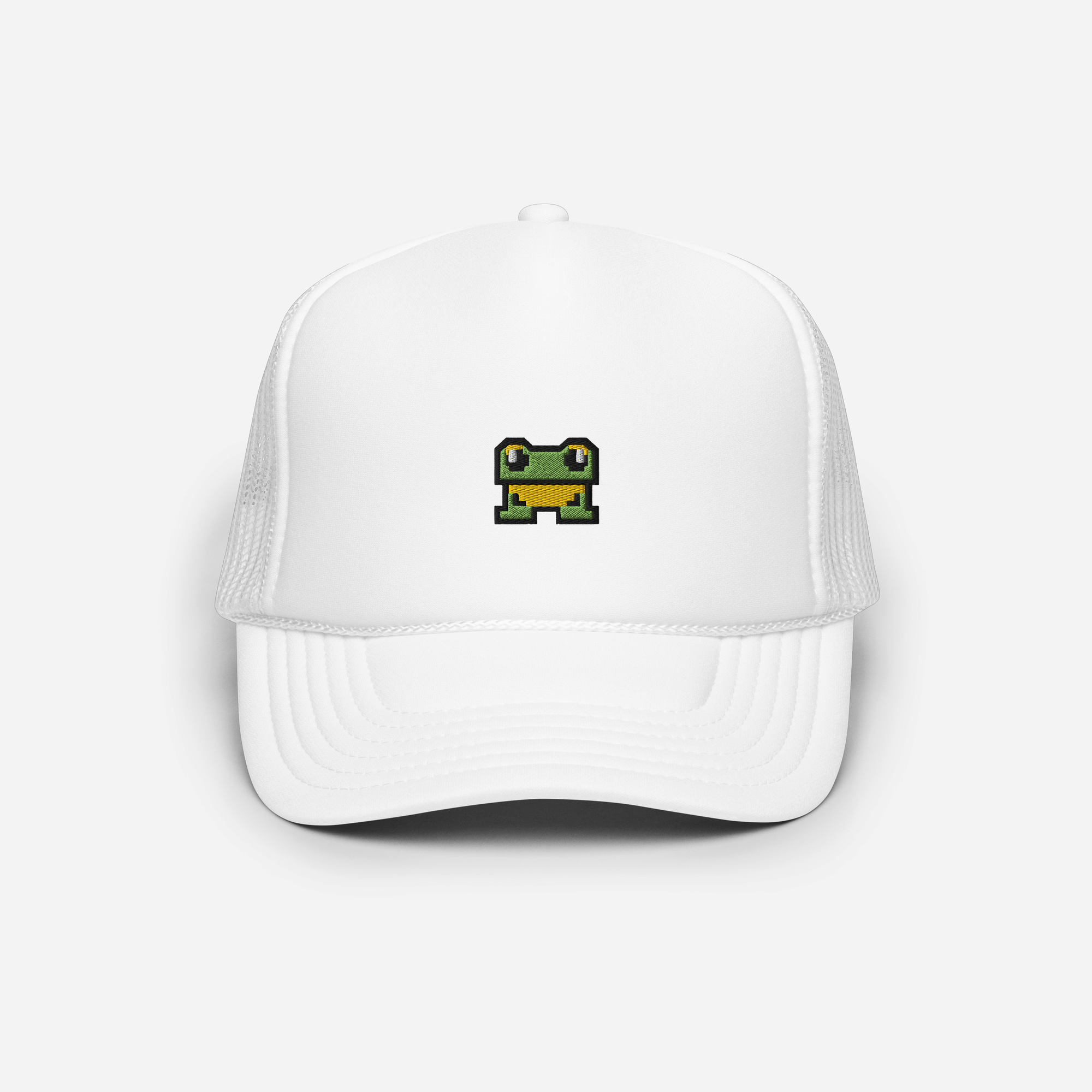 Foam Trucker Hat - White - FrogFolio