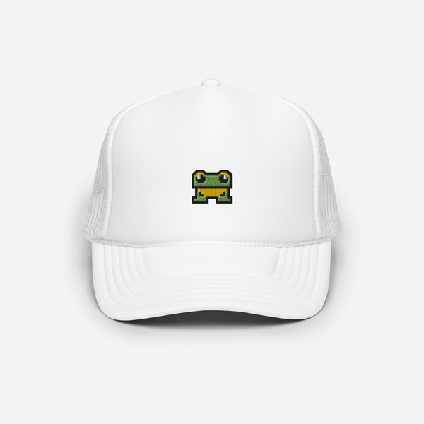 Foam Trucker Hat - White - FrogFolio