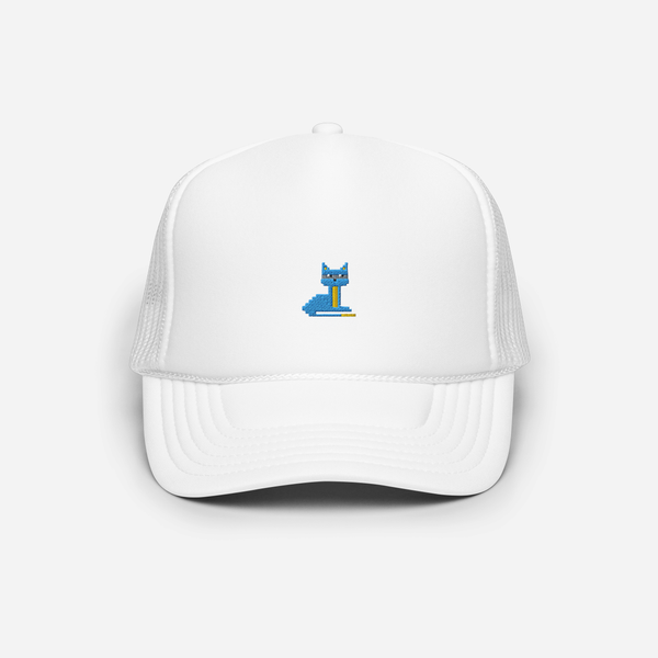 Foam Trucker Hat - White - NodeCat