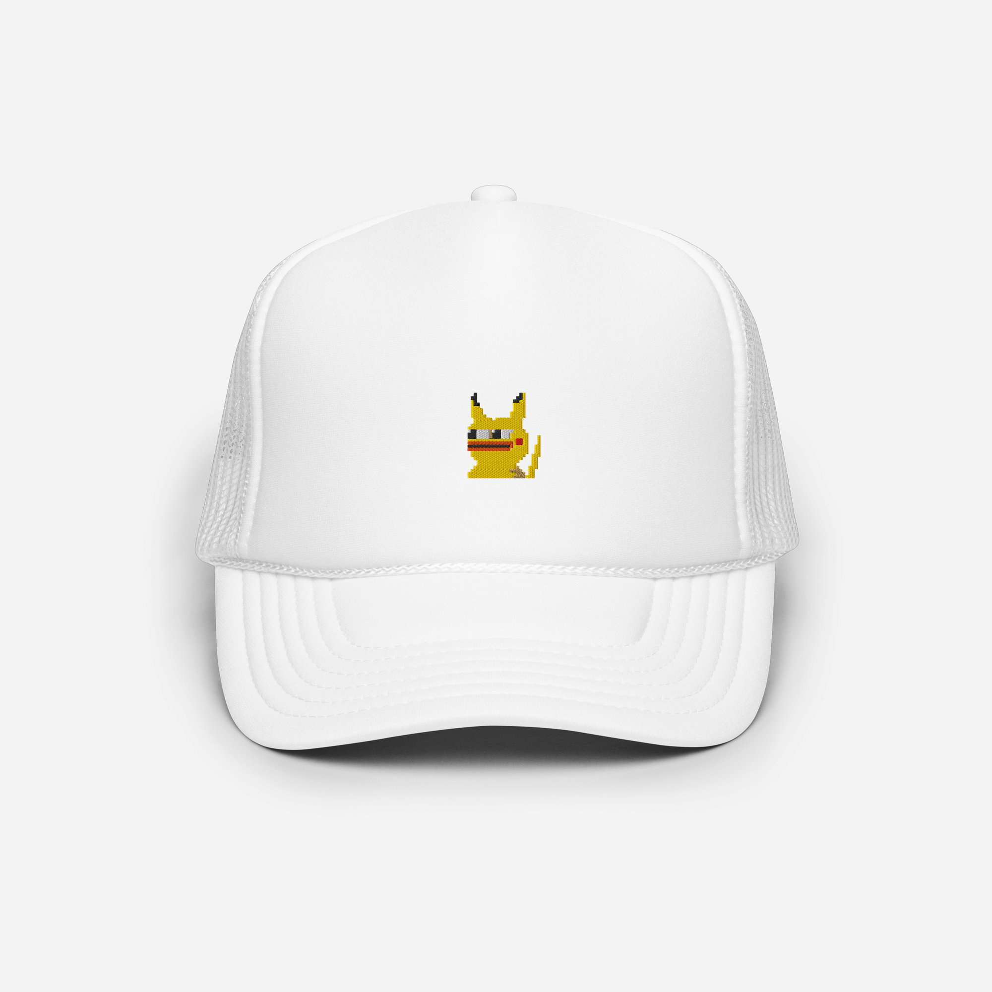 Foam Trucker Hat - White - Pepekachu