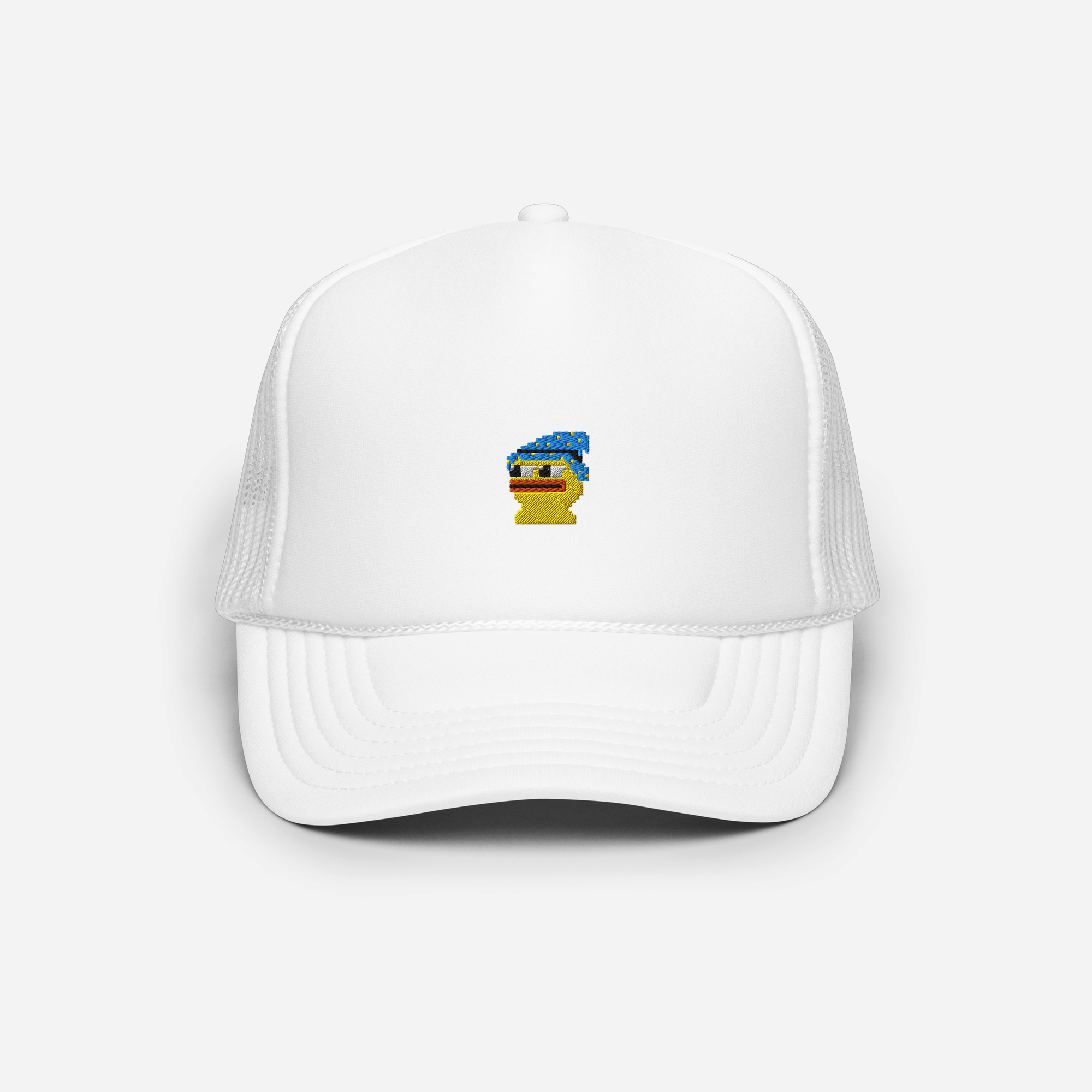Foam Trucker Hat - White - Pepewizard