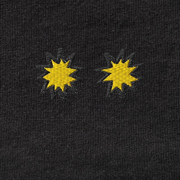 Men's Premium Tank Top - BLACK - StarsEyes (yellow)