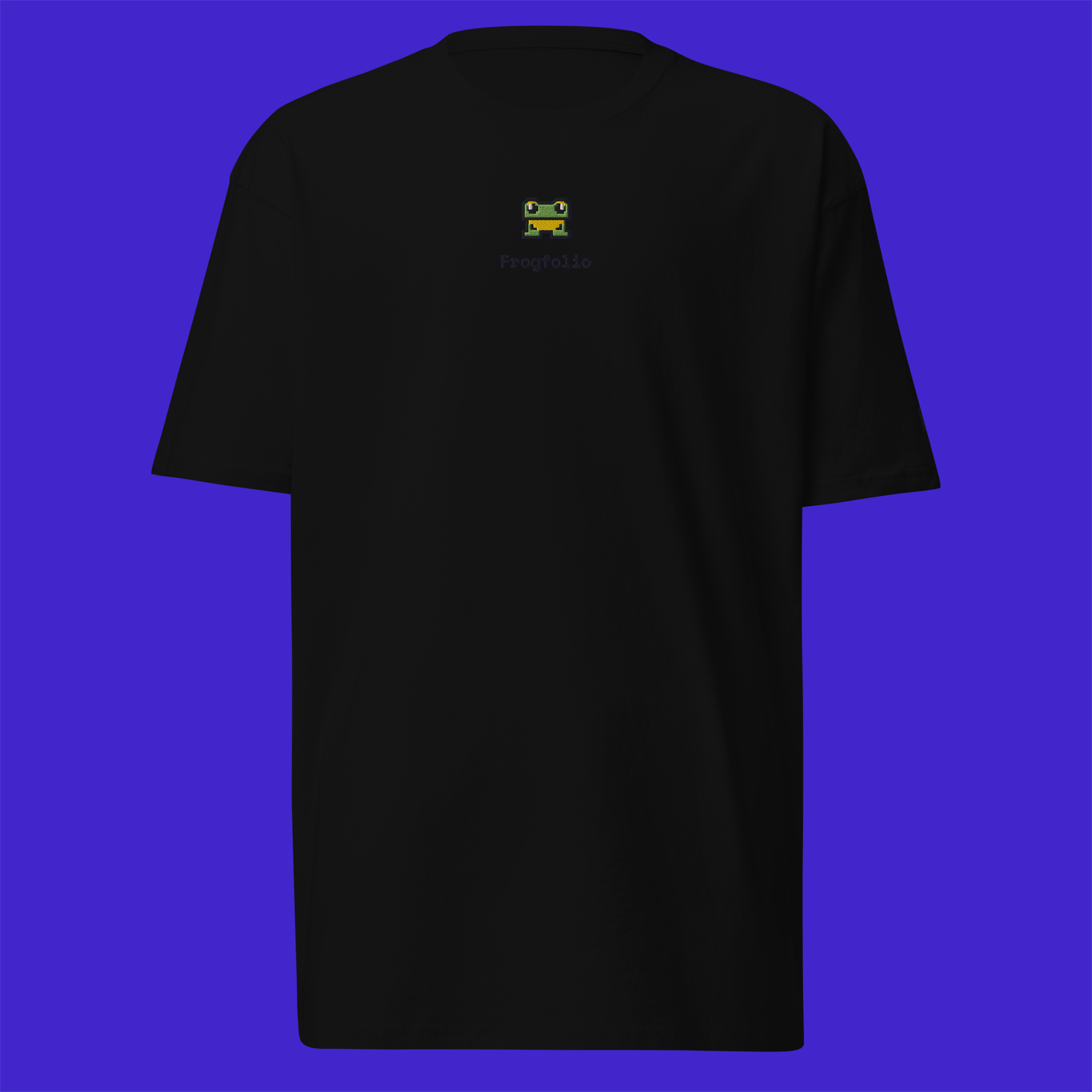 Men's Premium Heavyweight T-Shirt - Black - FrogFolio