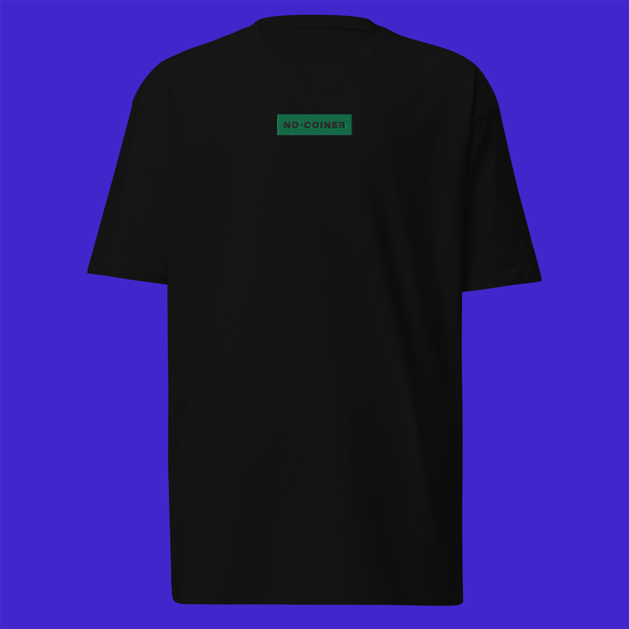 Men's Premium Heavyweight T-Shirt - Black - NO-COINER (green)