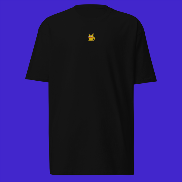 Men's Premium Heavyweight T-Shirt - Black - Pepekachu