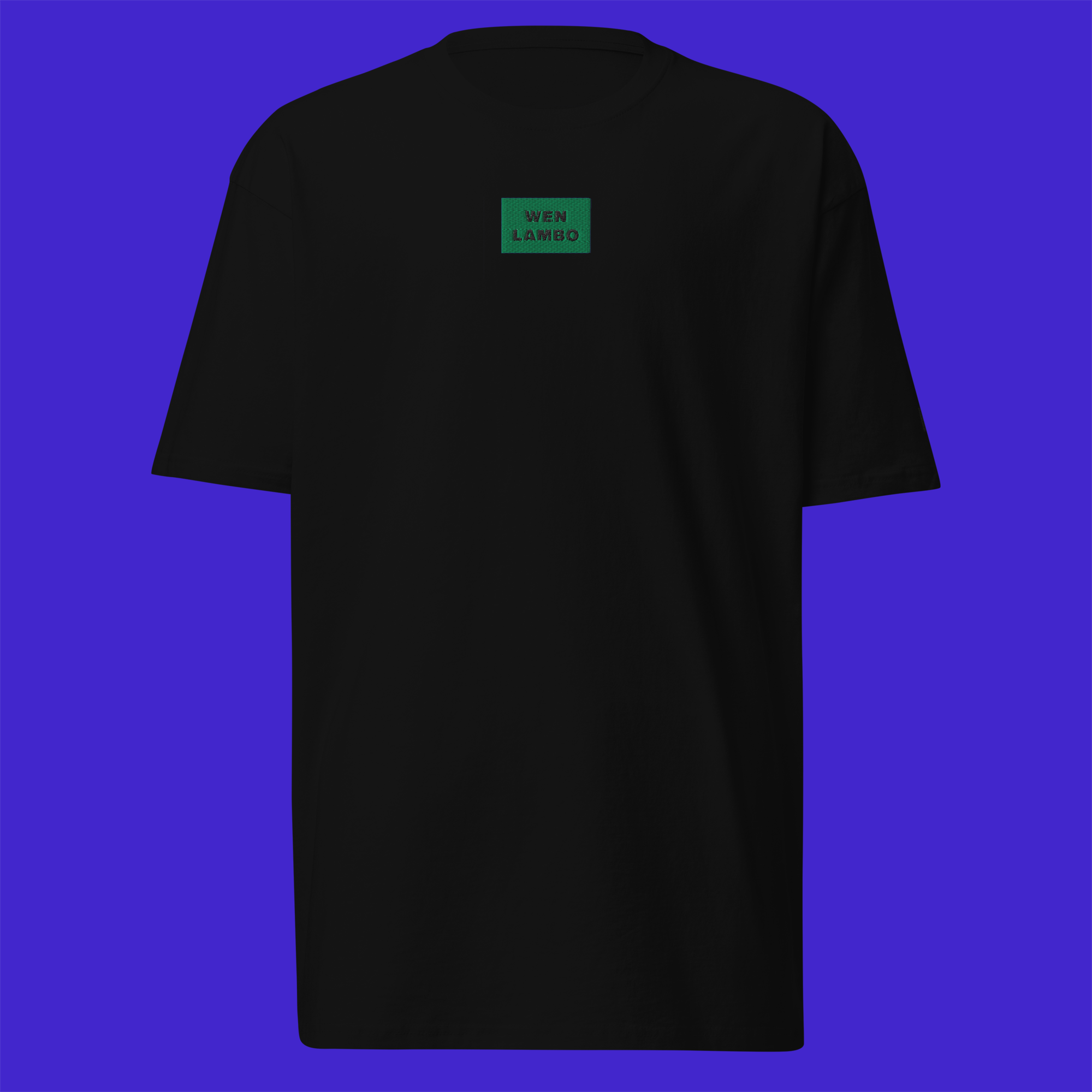 Men's Premium Heavyweight T-Shirt - Black - WEN LAMBO (green)