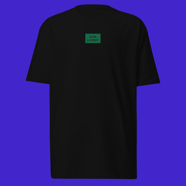 Men's Premium Heavyweight T-Shirt - Black - WEN LAMBO (green)