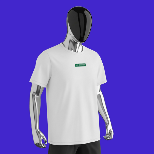 Men's Premium Heavyweight T-Shirt - White - NO-COINER (green)