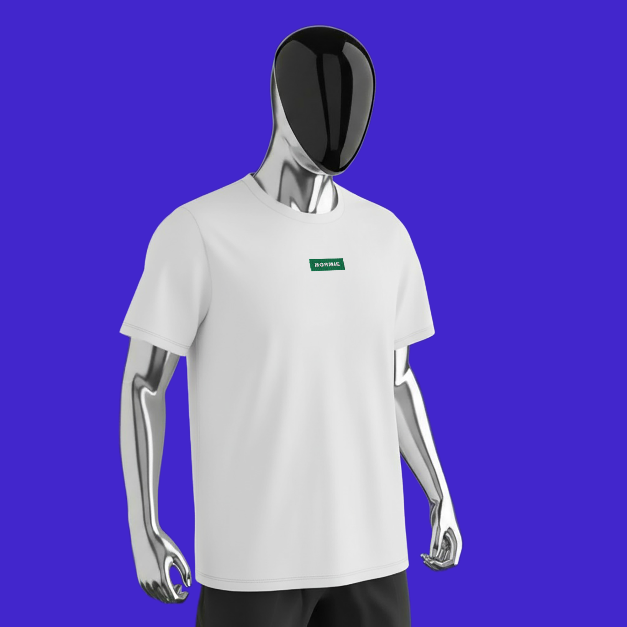 Men's Premium Heavyweight T-Shirt - White - NORMIE (green)