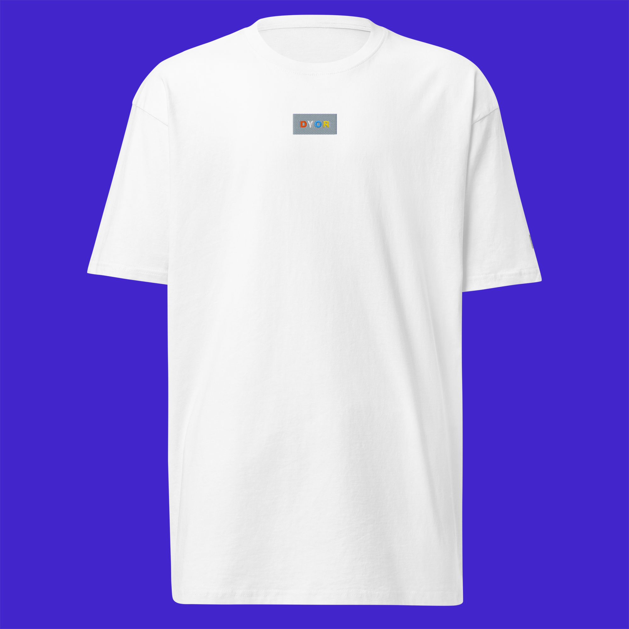 Men's Premium Heavyweight T-Shirt - White - DYOR