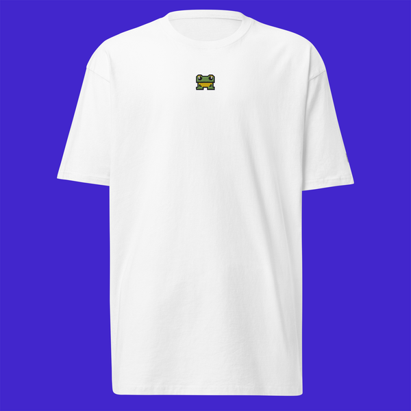 Men's Premium Heavyweight T-Shirt - White - FrogFolio