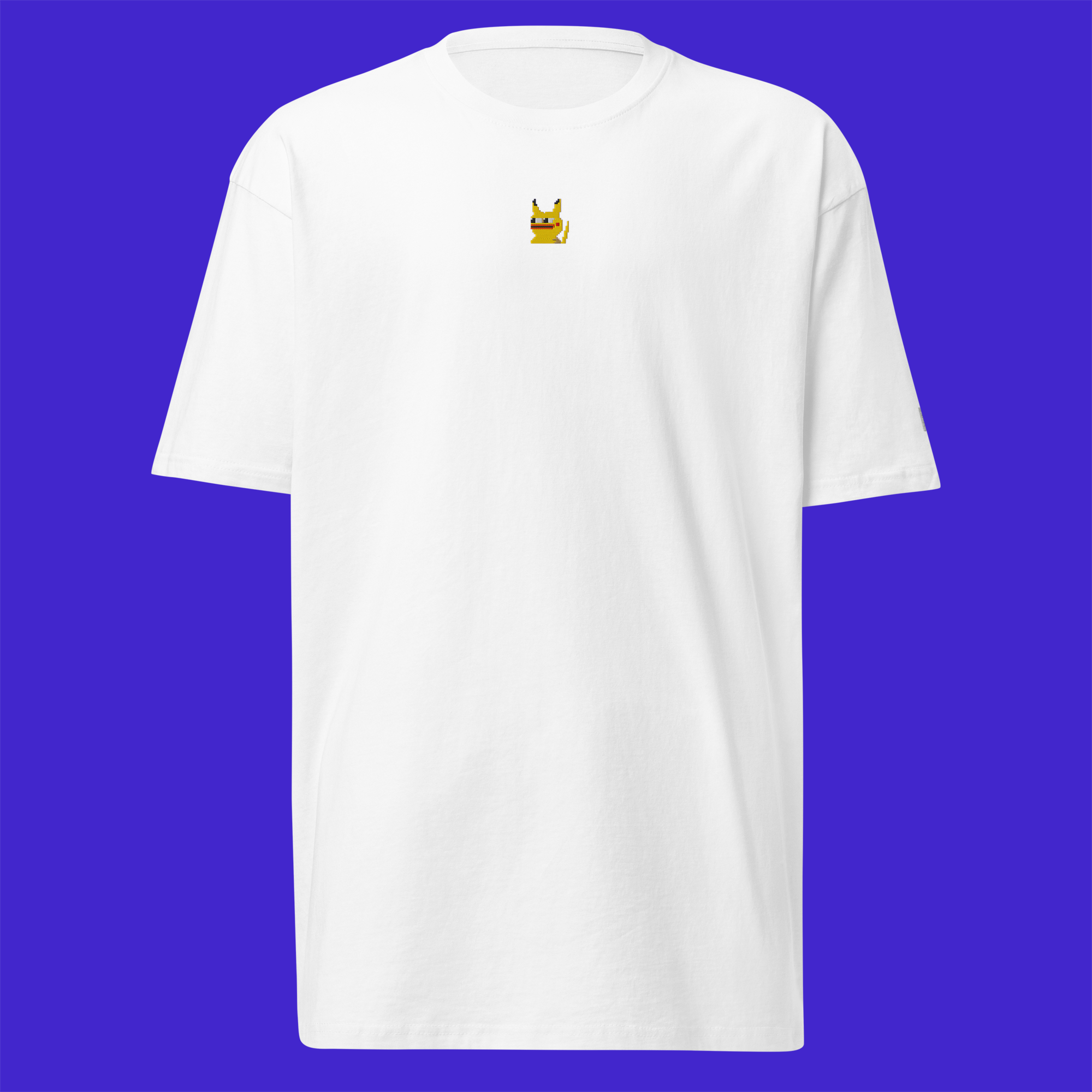 Men's Premium Heavyweight T-Shirt - White - Pepekachu