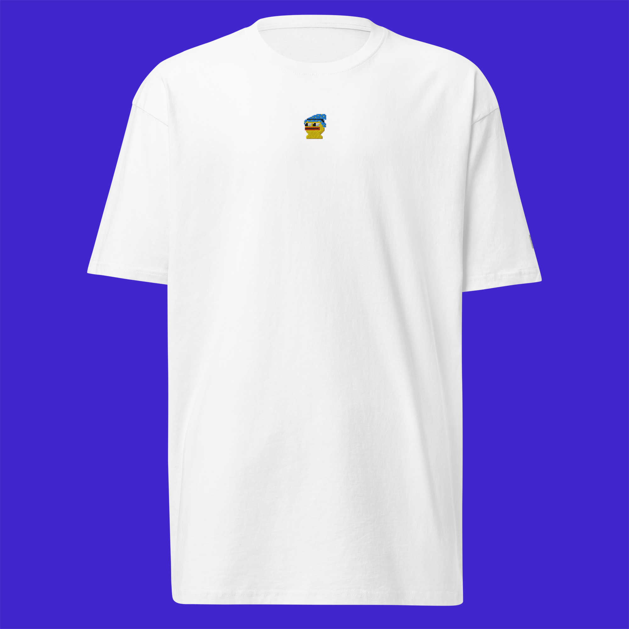 Men's Premium Heavyweight T-Shirt - White - Pepewizard
