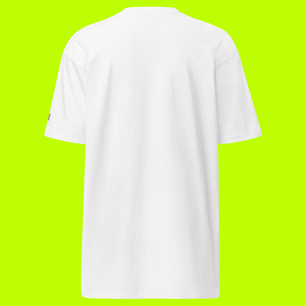 Men's Premium Heavyweight T-Shirt - White - BUY THE DIP (green)