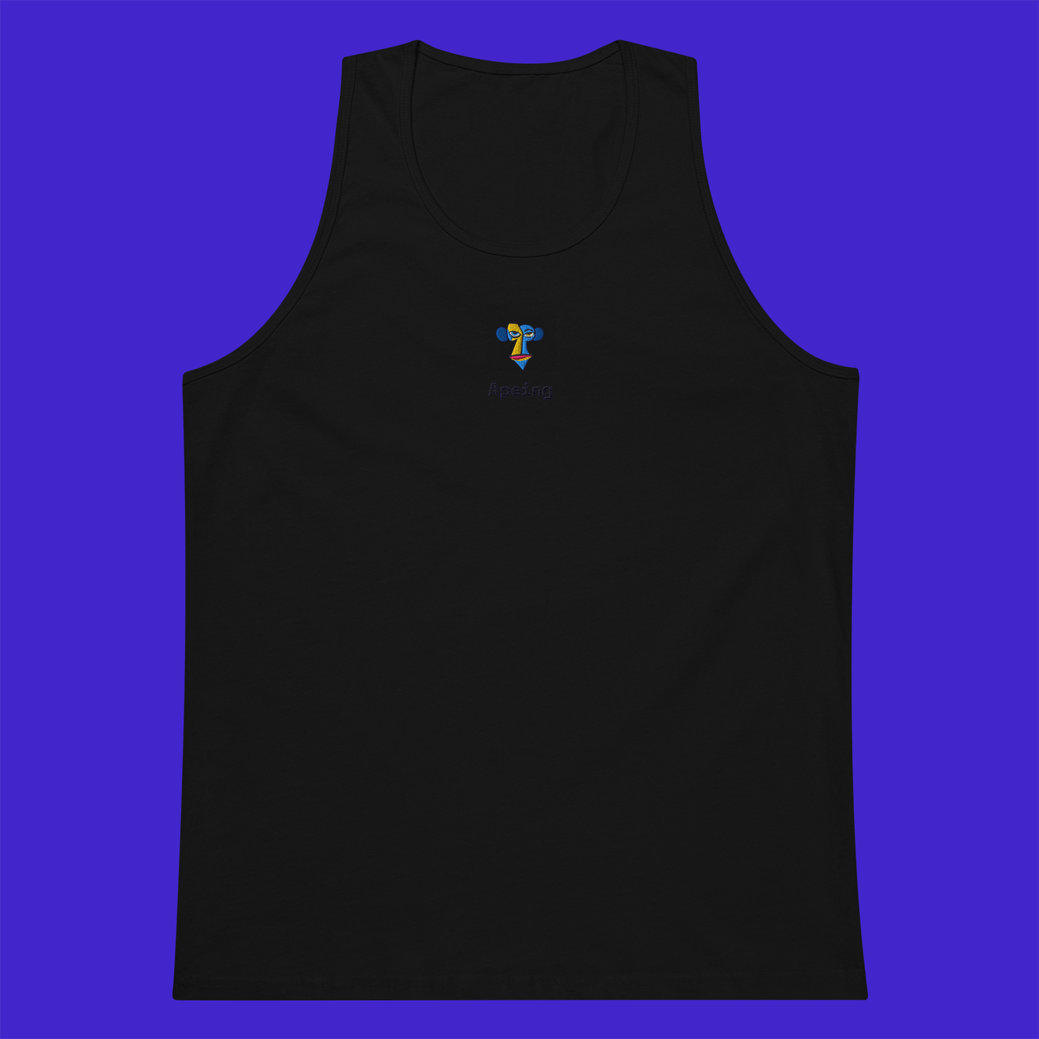 Men's Premium Tank Top - BLACK - Apeing