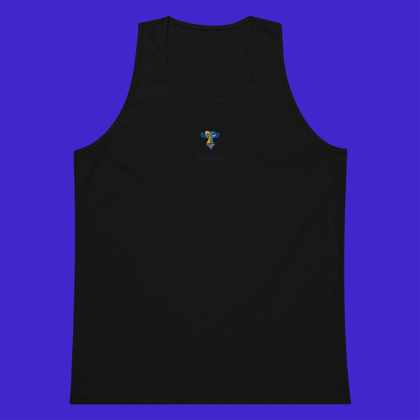 Men's Premium Tank Top - BLACK - Apeing