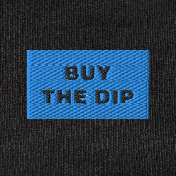 Men's Premium Tank Top - BLACK - BUY THE DIP (blue)