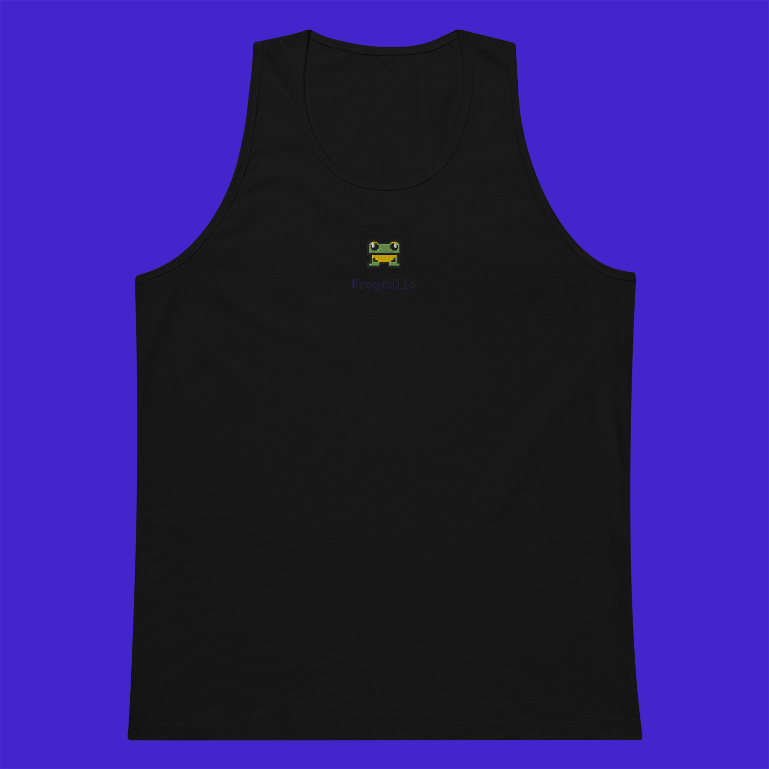 Men's Premium Tank Top - BLACK - FrogFolio