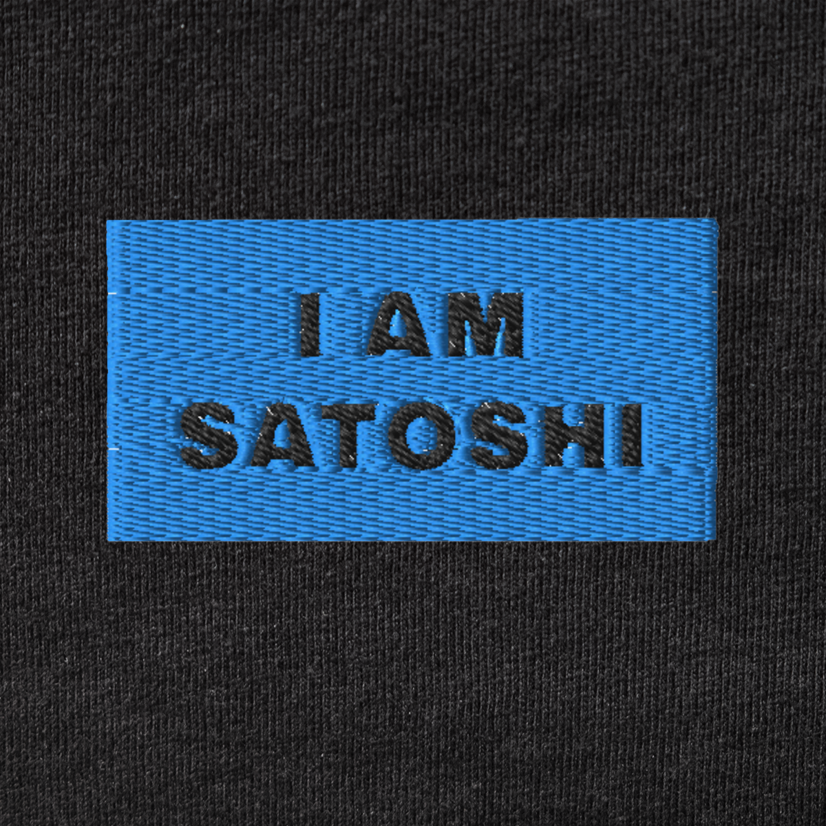 Men's Premium Tank Top - BLACK - I AM SATOSHI (blue)