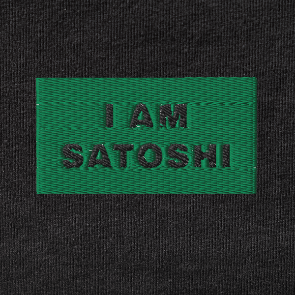 Men's Premium Tank Top - BLACK - I AM SATOSHI (green)