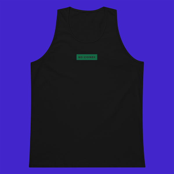 Men's Premium Tank Top - BLACK - NO-COINER (green)